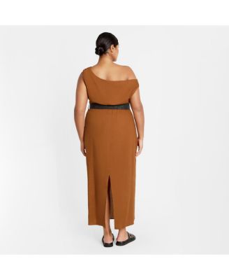 Women's Plus Size Millie Linen Maxi Dress