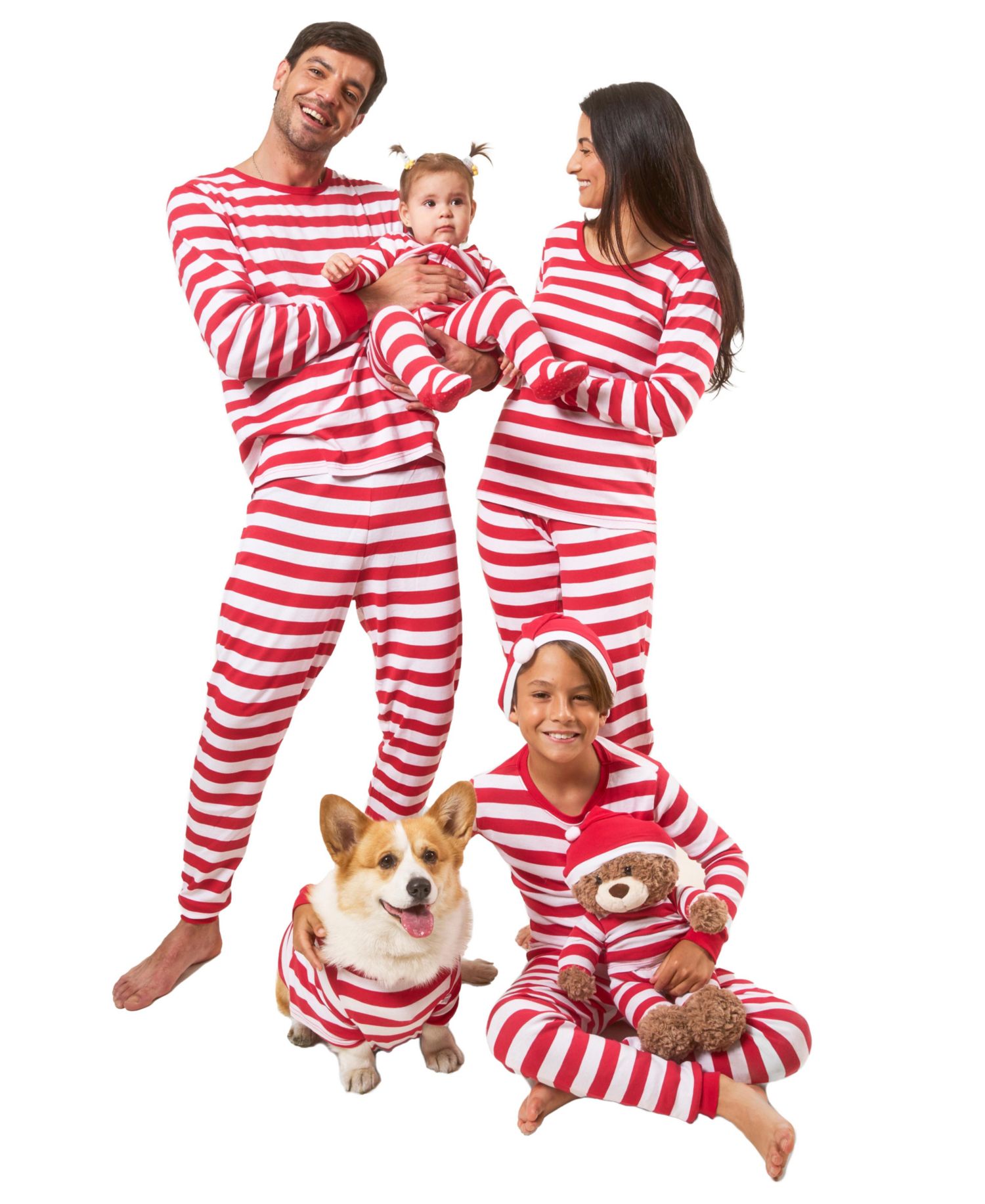 Matching Girls and Doll Cotton Holiday Pajamas