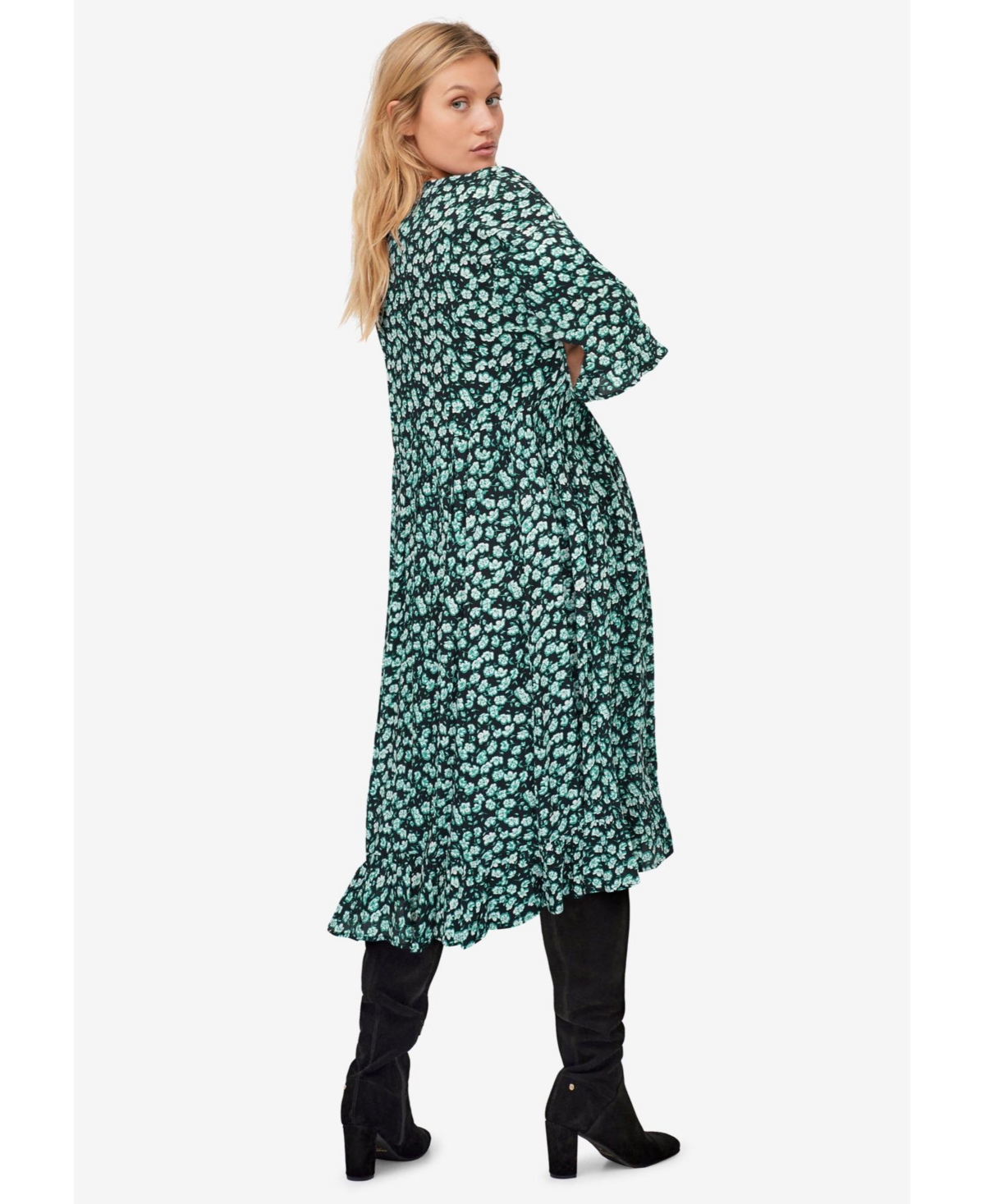 ellos Women's Ruffled Empire Dress