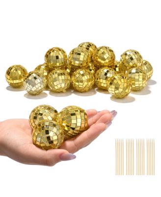 20PCS 1.6" Small Disco Ball Mirror Mini Hanging Decoration for Events Wedding 70s 80s Party Business Holiday Home Decor