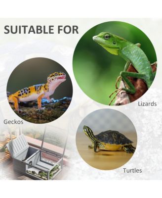 Box Turtle Habitat Lockable 36" L x 24" W x 12.5" H, Cedar Wood