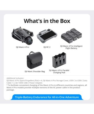 Mavic 4 Pro Drone Fly More Combo with RC 2 Remote Controller