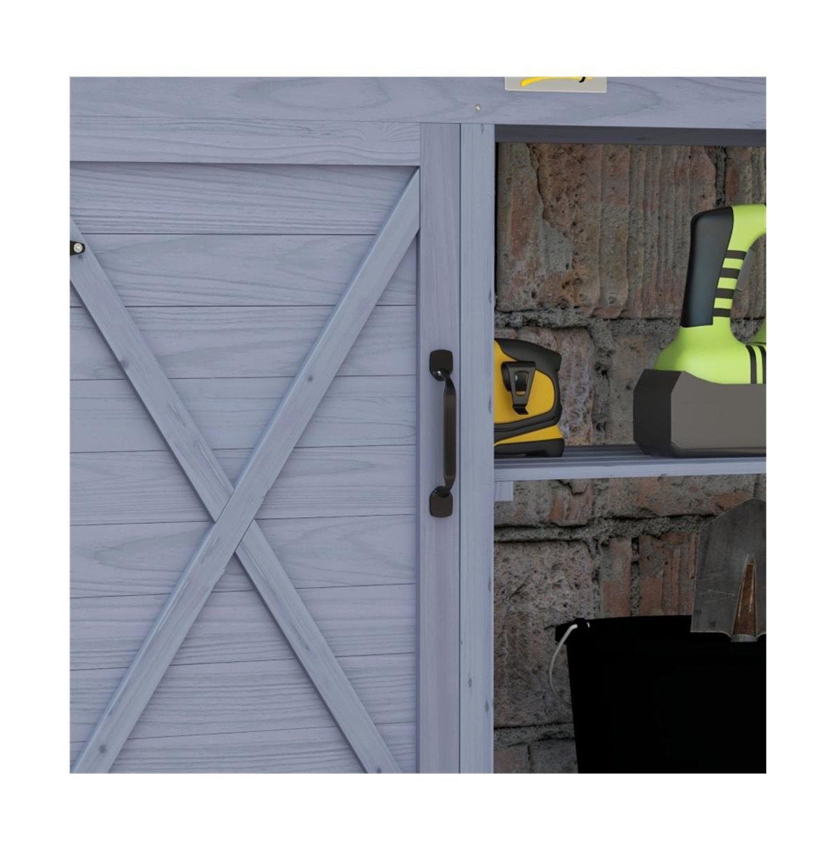 Durable Garden Workbench with Open Storage for Tools and Plants