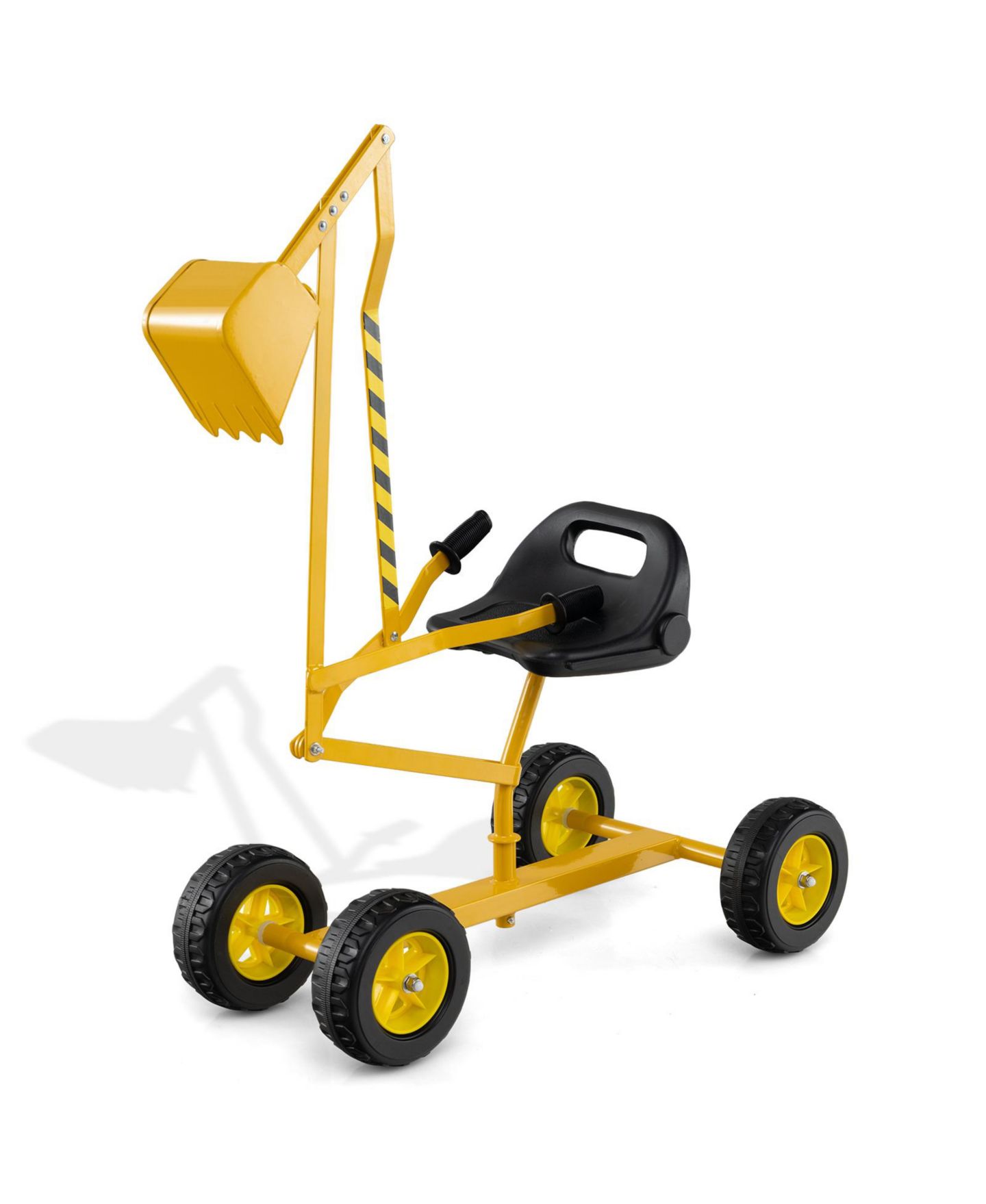 Детская игрушка SUGIFT 360°-Rotating Metal-Frame Ride-On Sand Digger, 110 lbs Capacity, Ages 3+, цвет: Жёлтый — фото 1