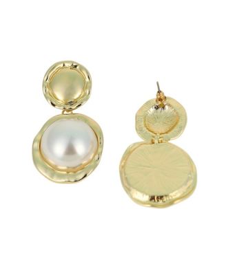 Women's The Roma-Perle Drop Earrings - California Gold