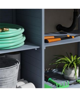 Sturdy Garden Work Bench with Open Shelf Storage