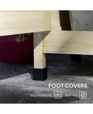 Outdoor Potting Bench with Open Shelf Storage for Gardening Needs