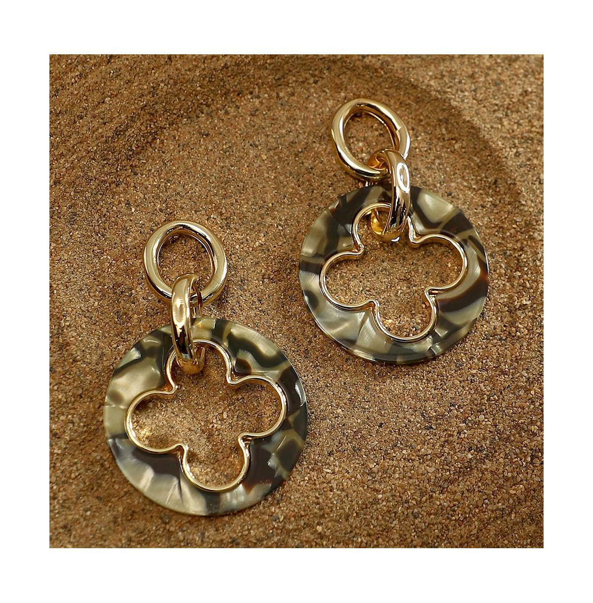 Women's The Clover-Tortoiseshell Drop Earrings