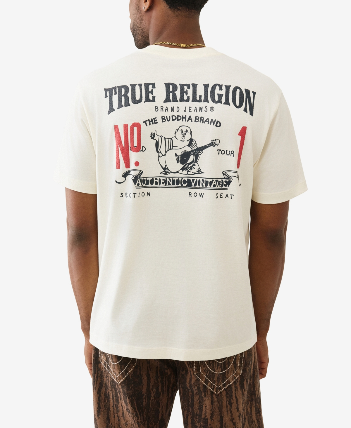 True Religion Men's Short-Sleeve Horseshoe Logo T-Shirt
