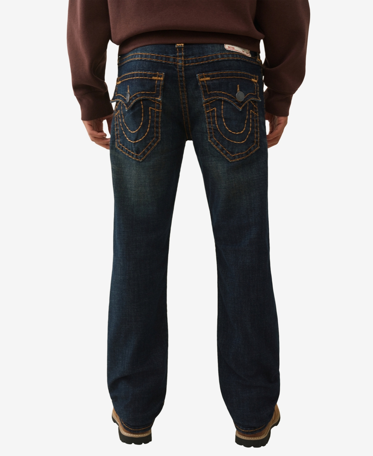 True Religion Ricky Super T Straight Leg Jeans In Blue
