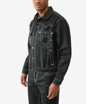 Men's Oversize Super-T Coated Button-Up Jacket