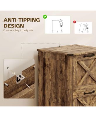 Vertical File Cabinet with 2 Drawers for A4 Letter Size, Light