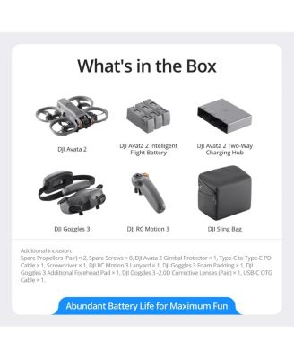 Avata 2 Fly More Combo (3 Batteries)