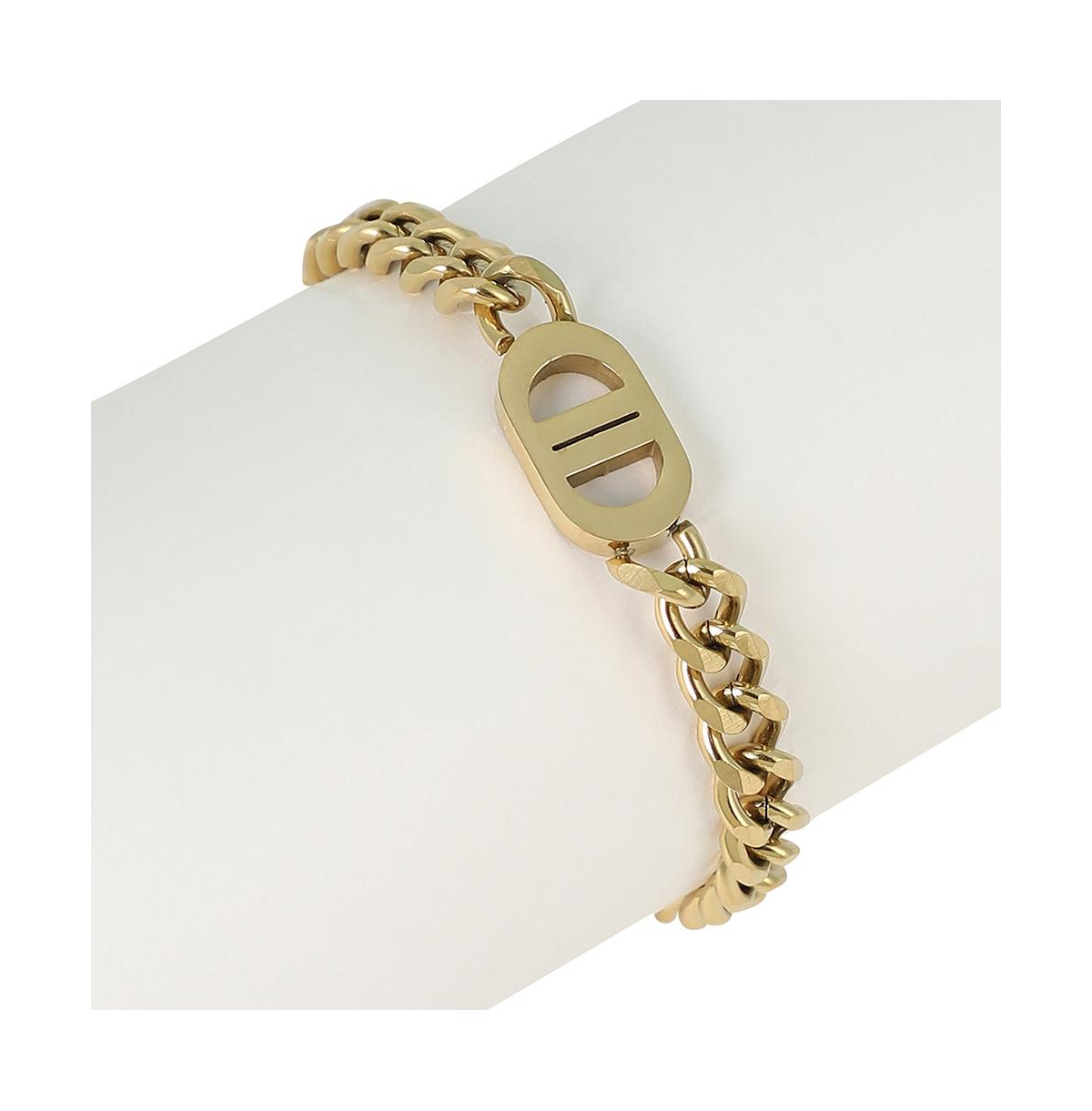 Women's The Curved-Link Chain Bracelet - California Gold