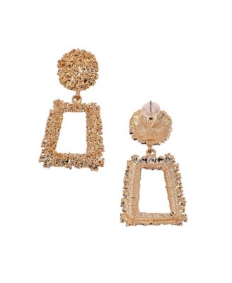 Women's The Corroded-Quad Drop Earrings - California Gold