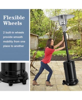 50000 BTU Stainless Steel Propane Patio Heater with Trip over Protection