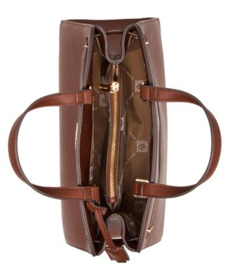 Large Belted Satchel with Convertible Strap