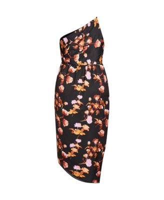 Women's Plus Size Vivid Floral Dress