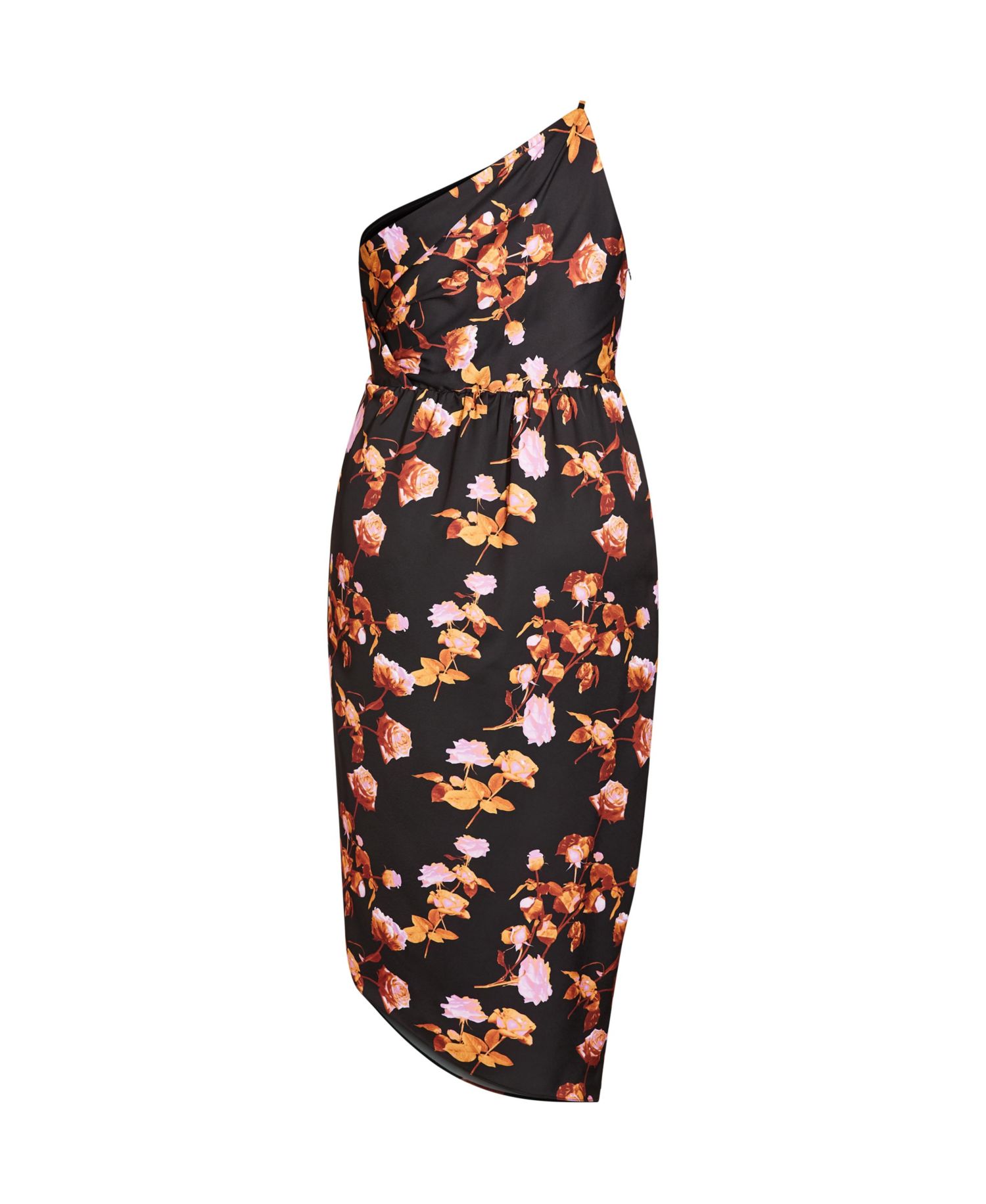 Plus Size Vivid Floral Dress
