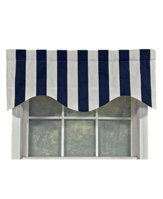 Cabana Stripe Design Super Soft 3" Rod Pocket Valance