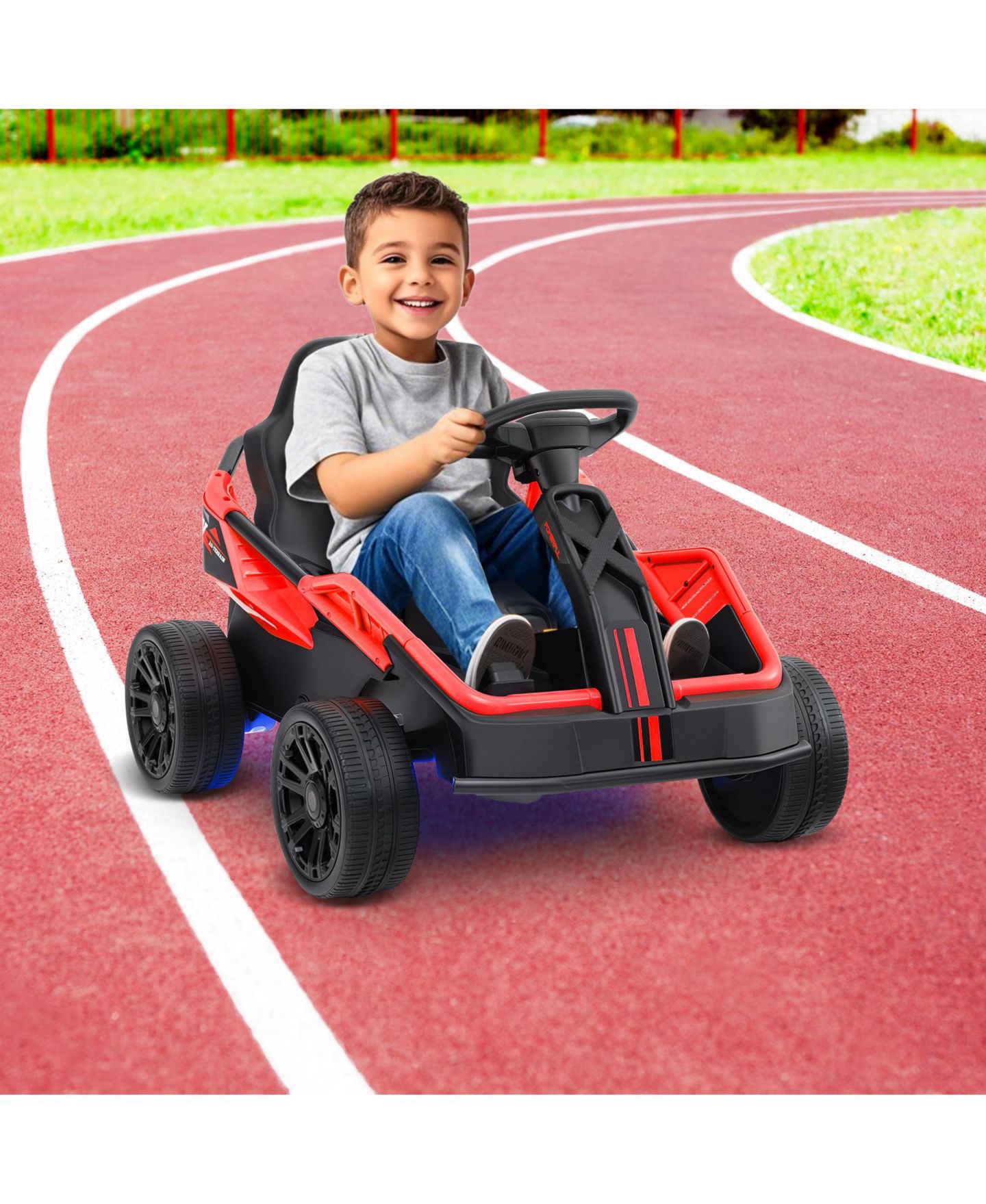 Детская игрушка SUGIFT 12V UTV Car with Remote Control and Spring Suspension Ride-On, 110 lbs Capacity, Ages 3+, цвет: Красный — фото 2
