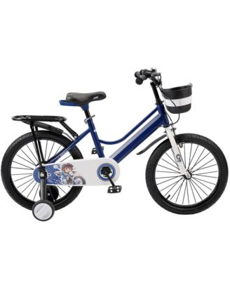 18-Inch Kids Bike with Anti-Pinch Chain Guard & Anti-Tip Training Wheels for All-Round Protection