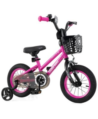 12" Kid s Bike with Training Wheels Adjustable Handlebar & Seat Handbrake