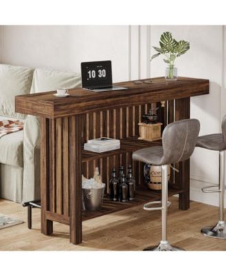 Kitchen Island with 2-Tier Storage, 63-Inch Modern Kitchen Cart with Footrest,Modern Table