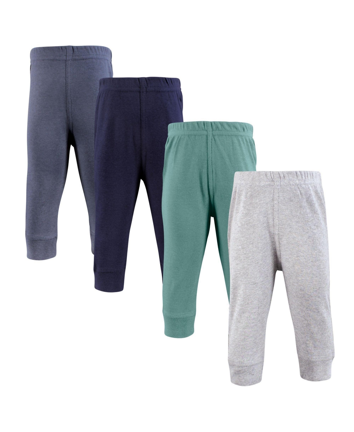 Hudson Baby Toddler Boys Cotton Pants and Leggings, Charcoal Teal Blue