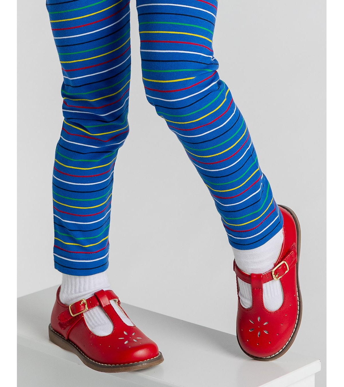 Florence Eiseman Toddler Girls Blue Striped Leggings