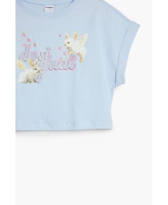 Girls Girls's Cropped T-shirt with shiny logo rabbits