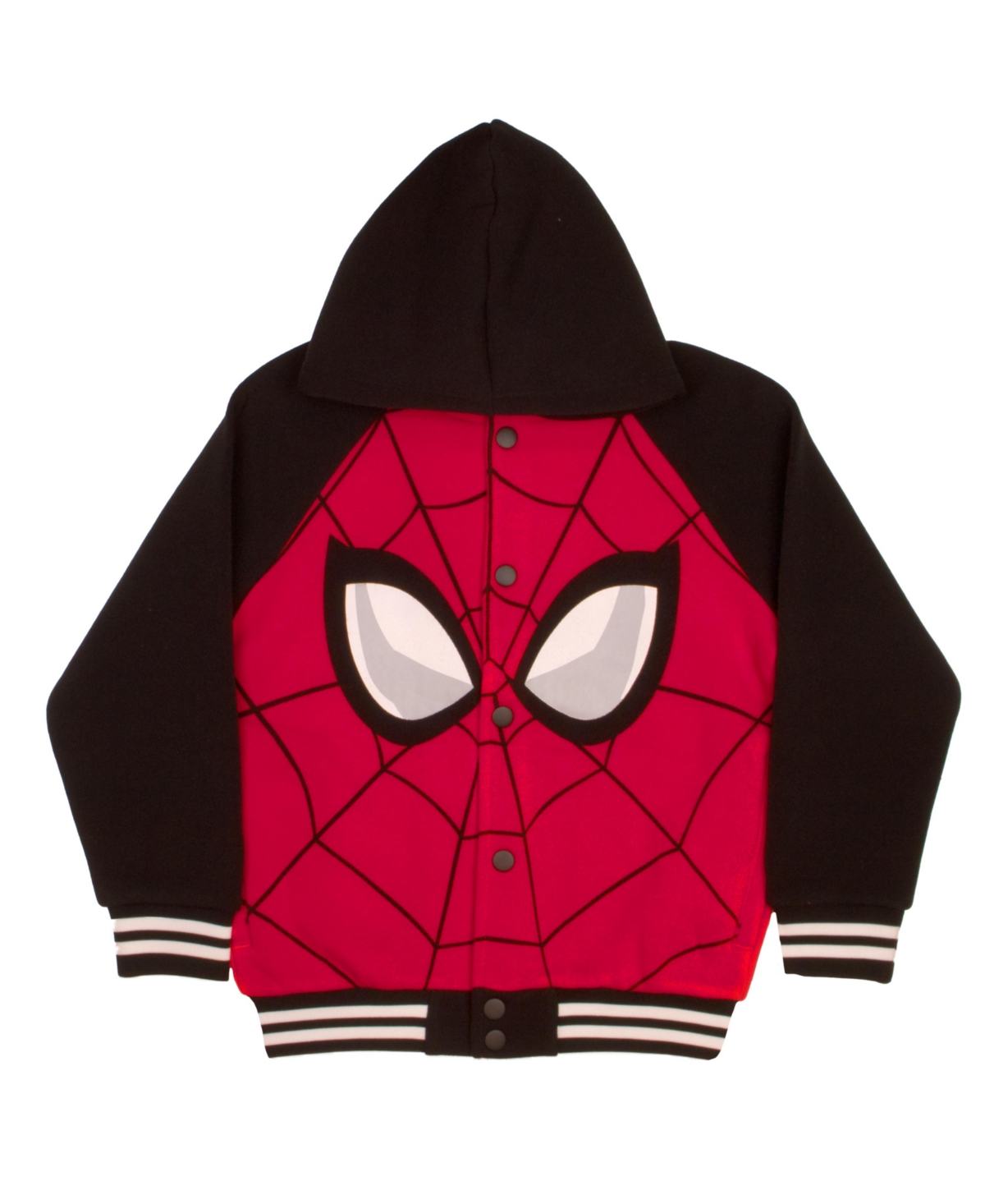 Spider-Man Boys Button Up Varsity Jacket