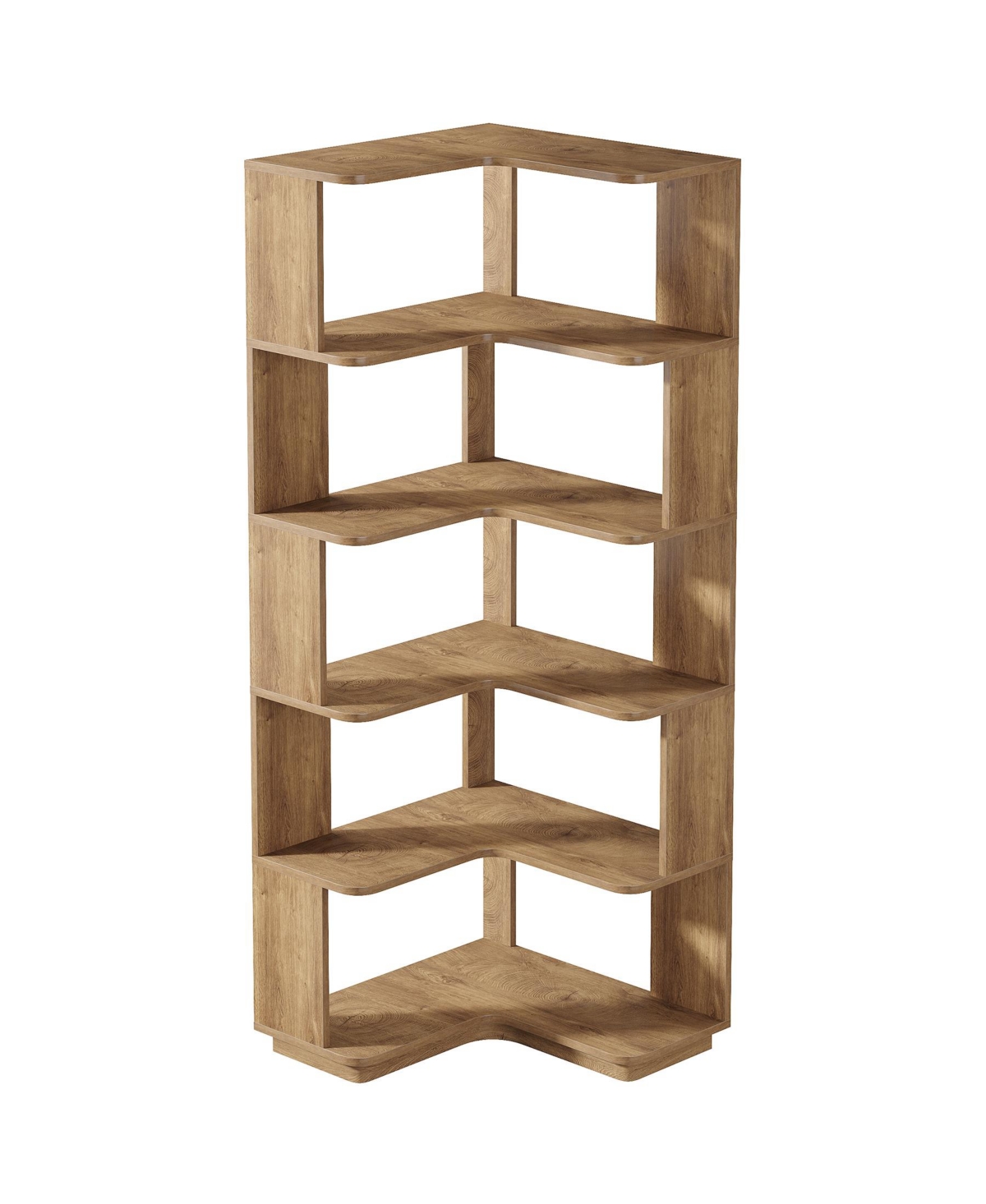 Tribesigns 6-Tier Corner Kitchen Pantry, 64.9-Inch Tall L-Shaped Storage Cabinet with Anti-Drop Panels