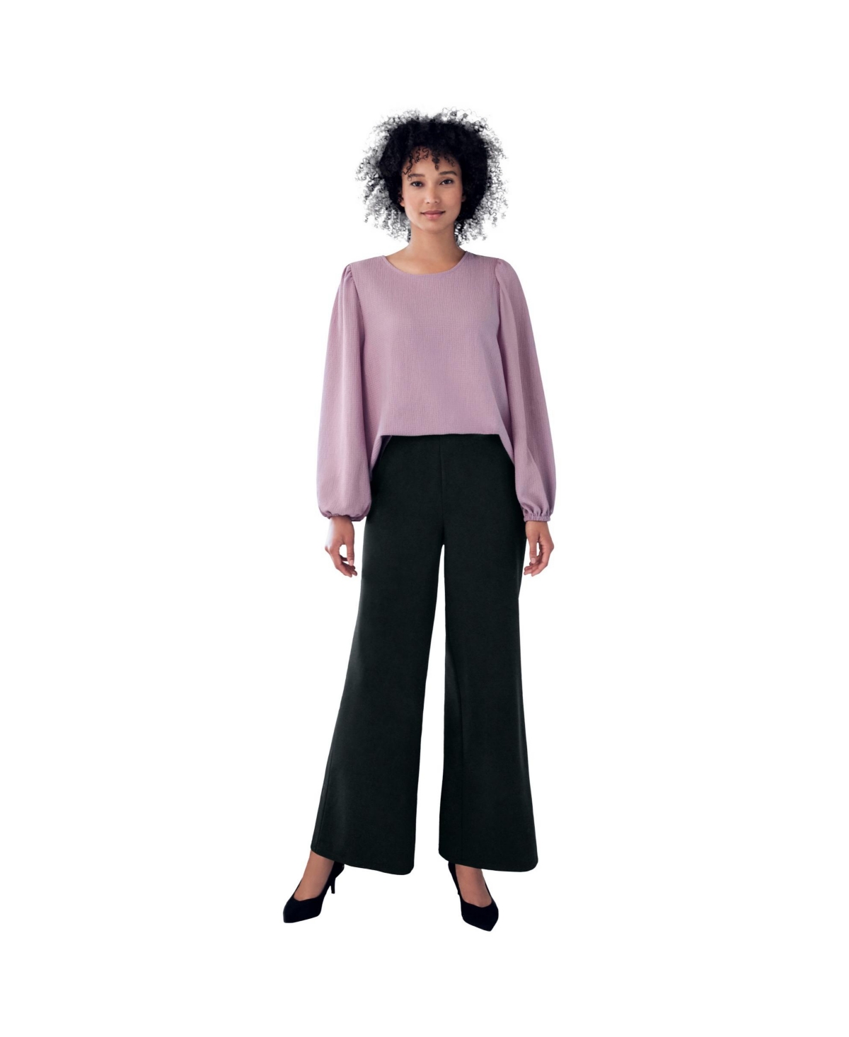 ellos Women's Wide Leg Soft Pants