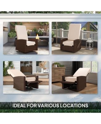 Reclining Rat 360degree(s) Swivel Chair Cushioned Recliner