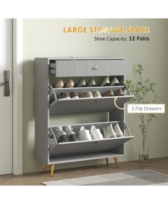 Shoe Cabinet for Entryway, Hallway, or Bedroom Storage