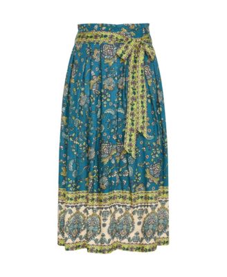 Plus Size Mysteria Border Skirt