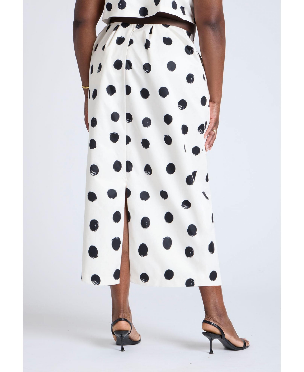 Eloquii Women's Printed Column Skirt