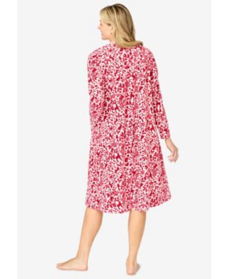 Plus Size Long-Sleeve Gown