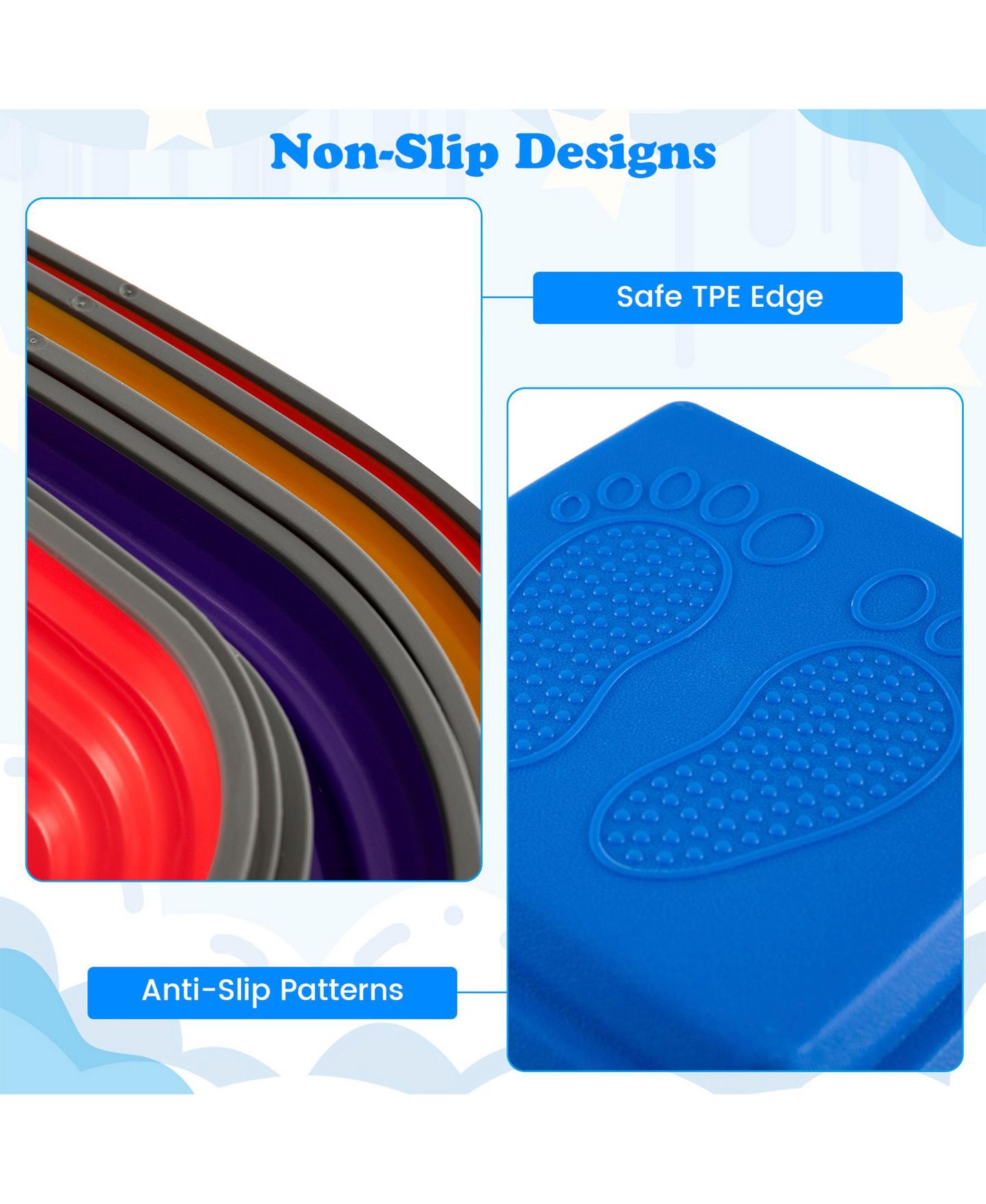 Детские игрушки SUGIFT Stackable Non-Slip Stepping Stone Set, 11-Piece, Ages 3+, цвет: Красный — фото 5