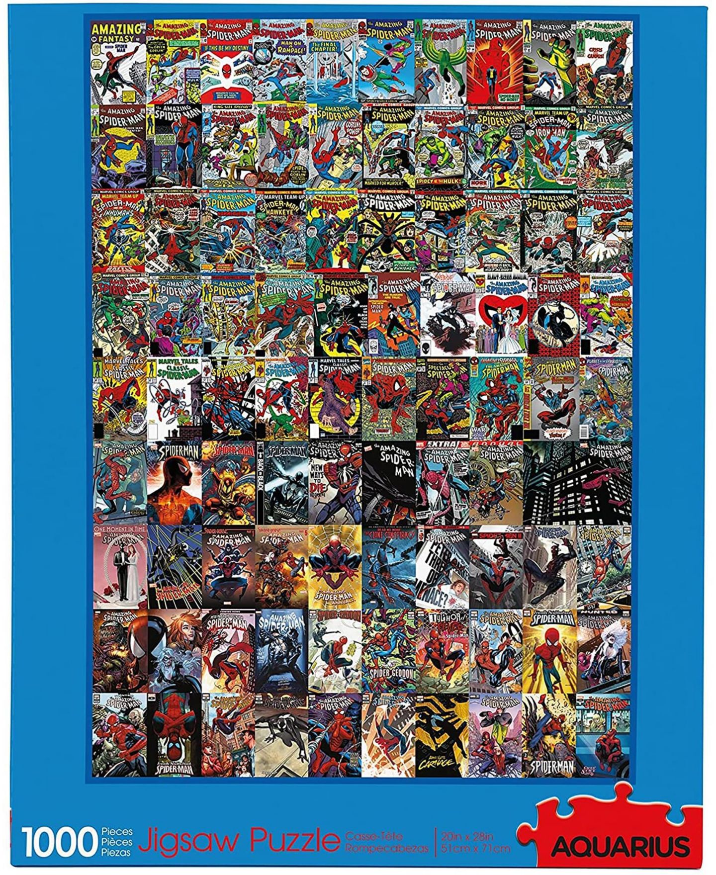 Детский пазл NMR Distribution Marvel Spider-Man Covers 1000 Piece Puzzle, Ages 14+ — фото 2