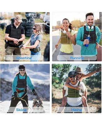 Tactical Chest Pack: Lightweight Water-Resistant Running Bag for Outdoor Sports & Hiking EDC - Men & Women (Coyote Brown)