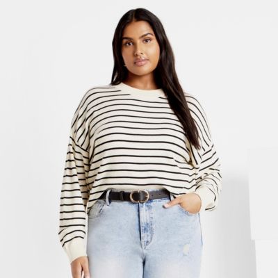 Plus Size Stripe Lilia Sweater