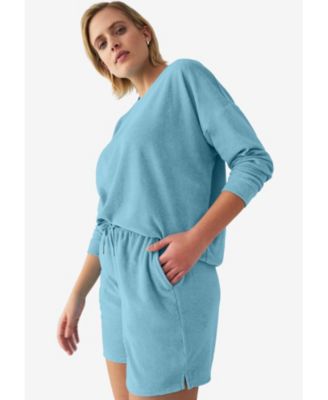 Women's Size Terry Cloth Sweatshirt