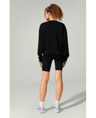 Women's SILKERRY Oversized Porchlight Balance Crew Pullover Sweatshirt