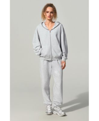 Women's Oversized Seamflow Full-Length Zip Hoodie