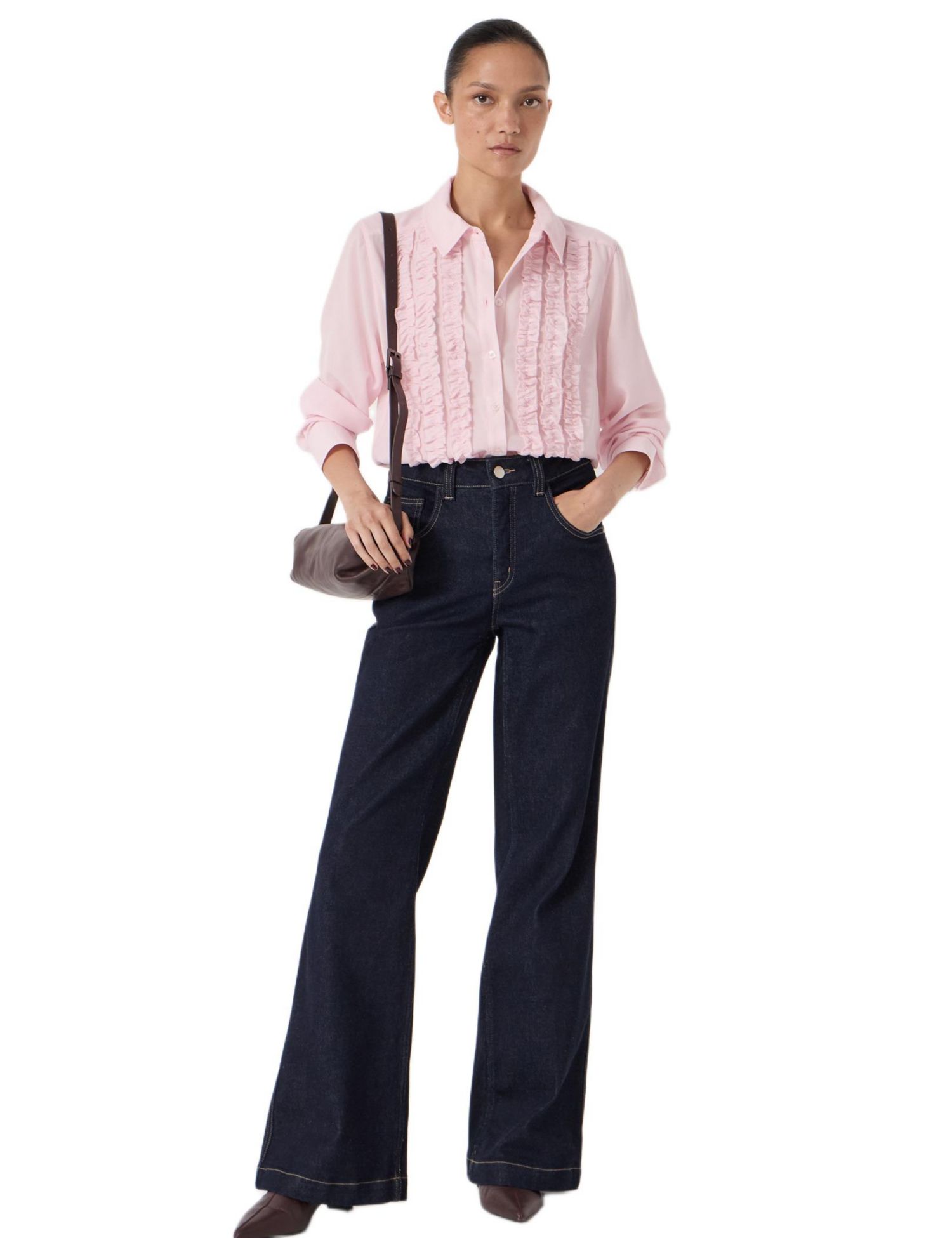 Women's Chiffon Ruffle Blouse
