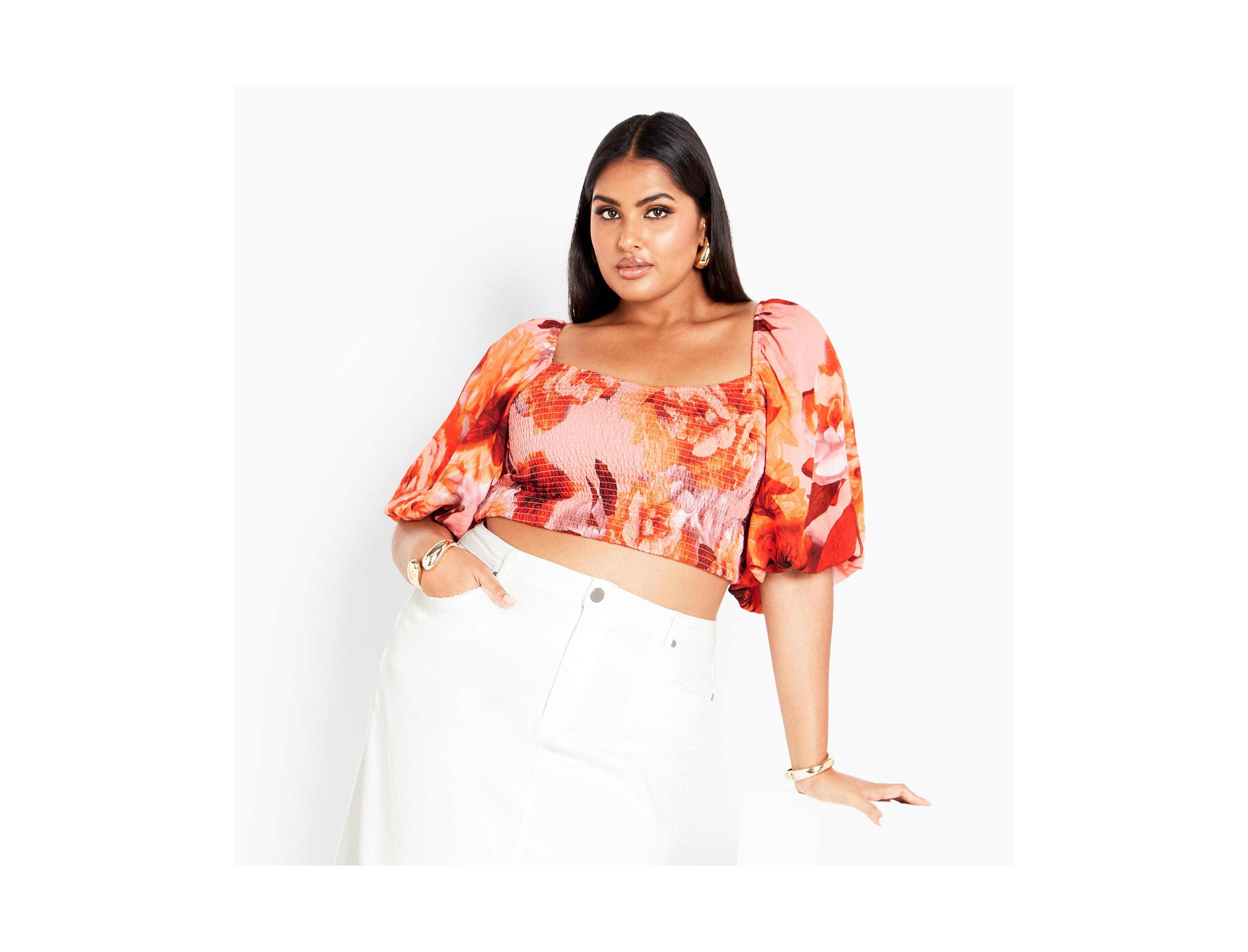 City Chic Plus Size Ruffled Top