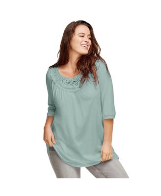 Women's Crochet Trim Tunic