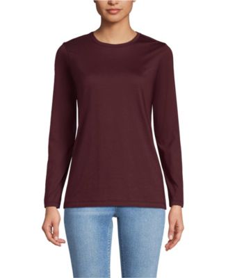 Women's Supima Cotton Long Sleeve Crewneck T-Shirt